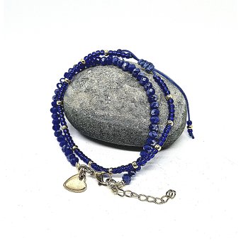 cobalt blauw armbanden setje