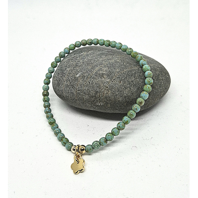 turquoise groen armbandje