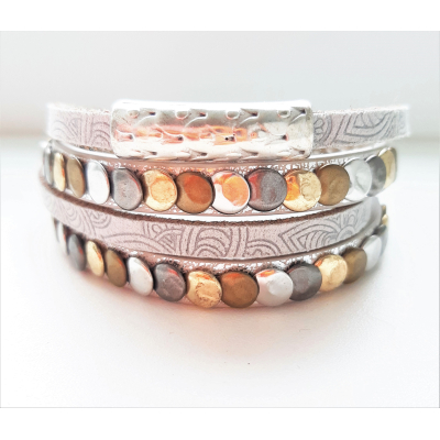 stoere studs wikkelarmband