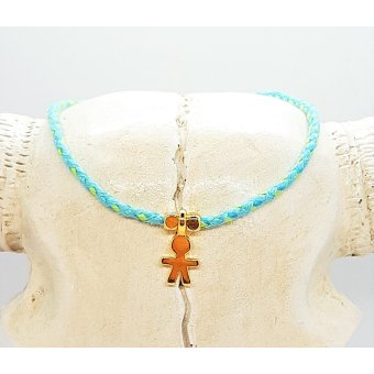 geboorte armbandje jongen turquoise