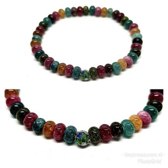 multicolor jade armband 2