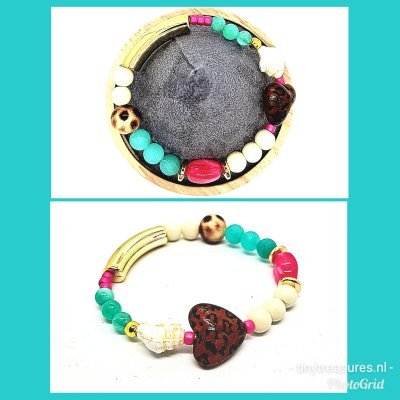 statement armband met schelp