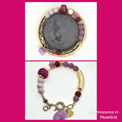 statement armband lila fuchsia