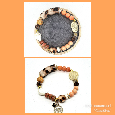 statement armband peach