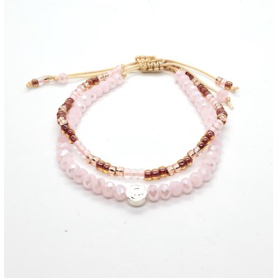 roze pastel armbanden setje roze pastel armbanden setje