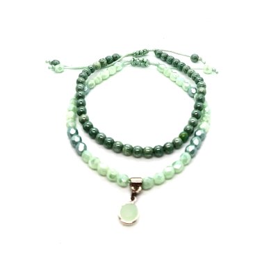 armbanden setje in mint