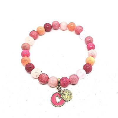 bohemian armband in rozetinten