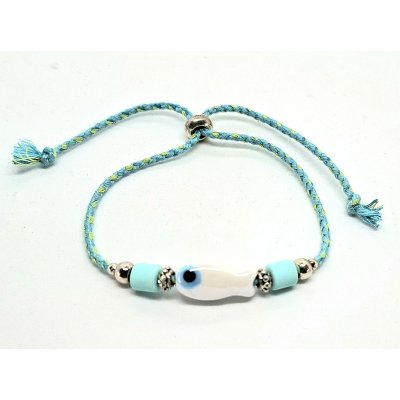 vis schuif armbandje zacht turquoise blauw vis schuif armbandje zacht turquoise blauw