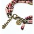bohemian armband oudroze